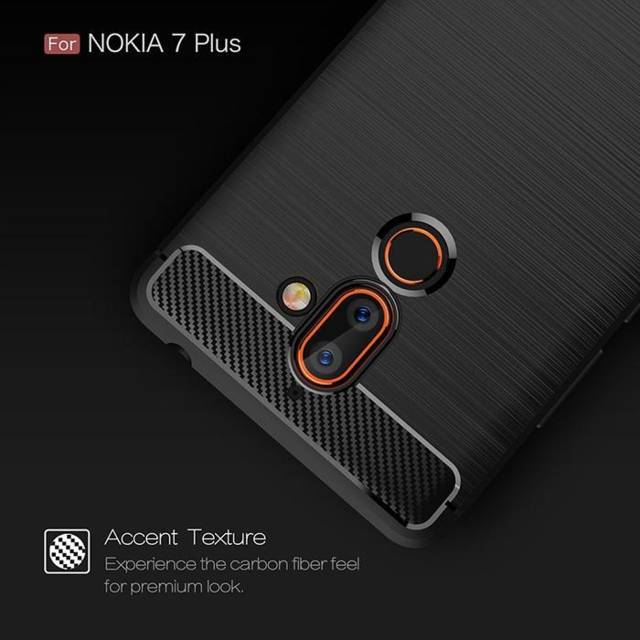 Ốp lưng Nokia 7 Plus 2018 Fiber Carbon Case